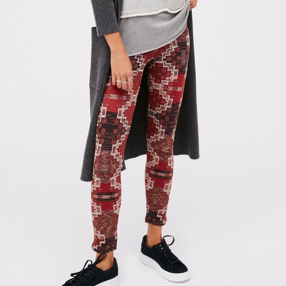 Free People Pants - Free People Byzantine Sweater Legging Printed